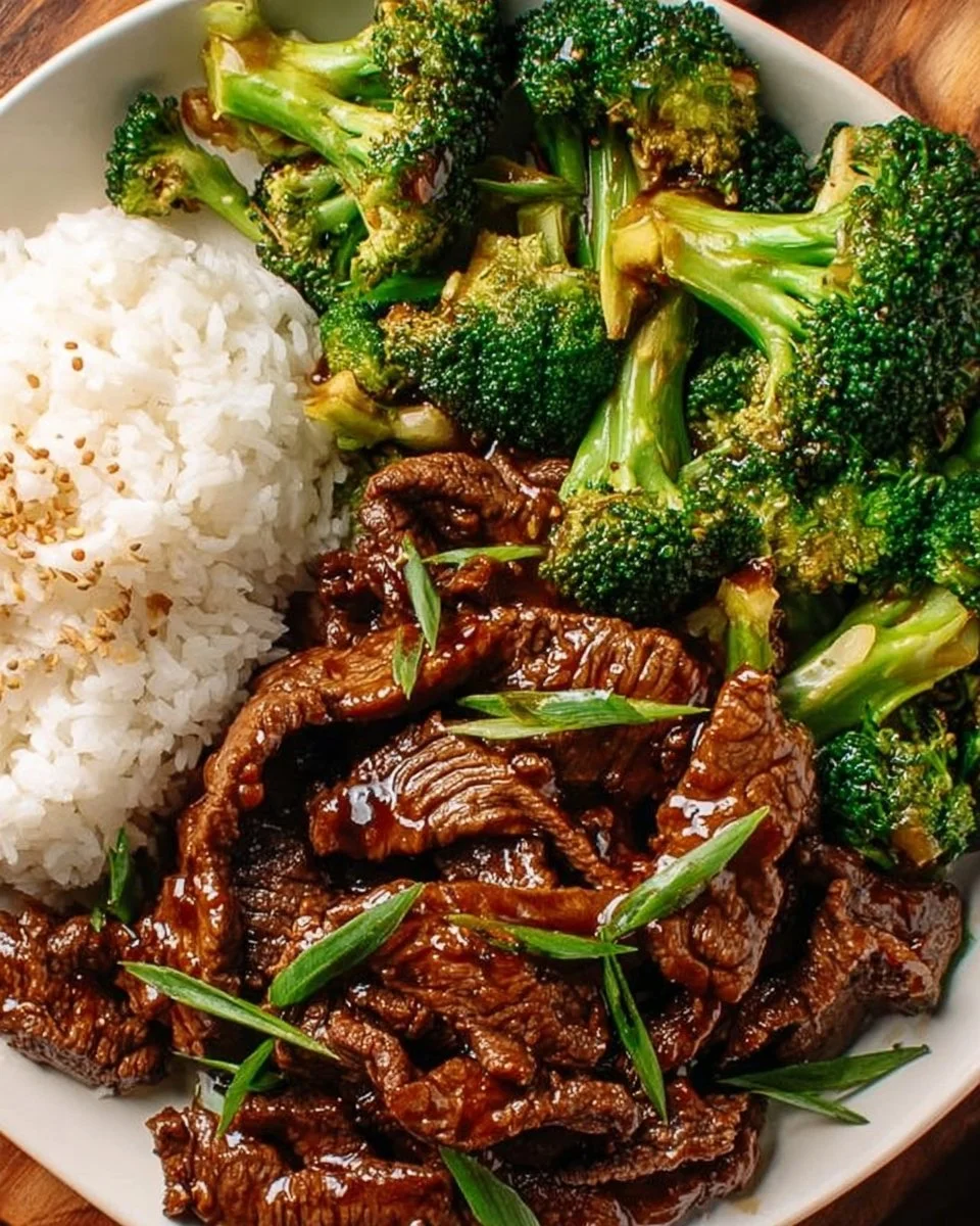 Delicious Chinese Beef and Broccoli dish served on a plate