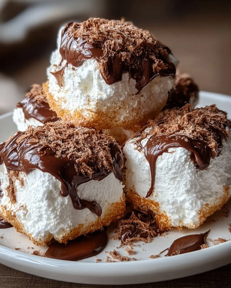 Delicious marshmallow chocolate treats garnished with sprinkles