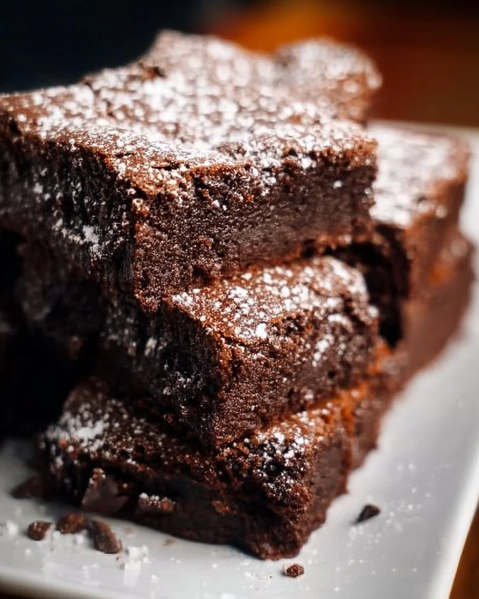 Delicious Mexican brownies topped with chocolate and chili