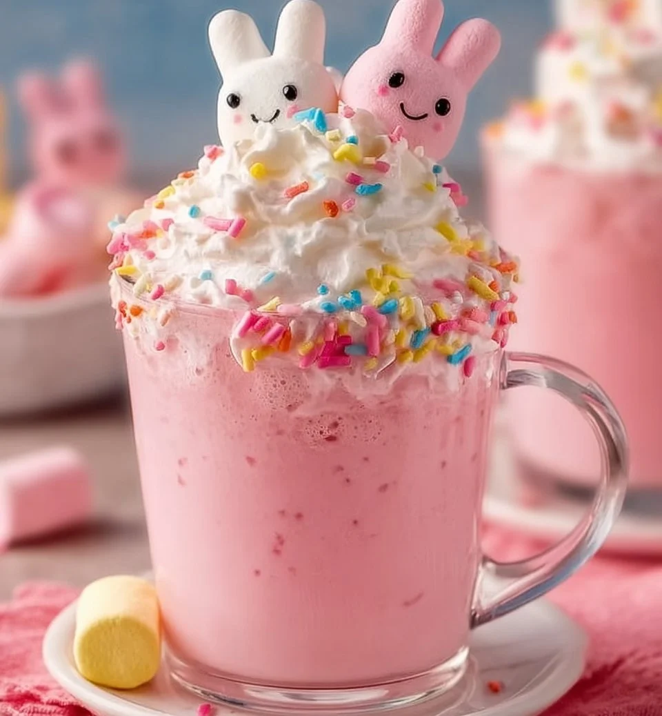 Colorful Easter Bunny Punch served in glasses for festive celebrations.