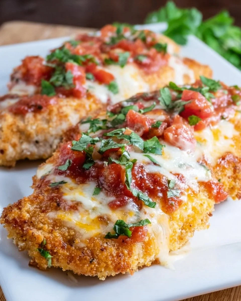 Spicy and flavorful Mexican Chicken Breast dish garnished with fresh herbs.