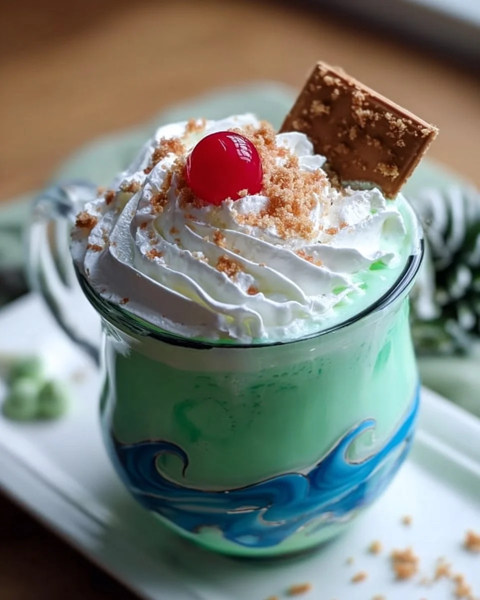 Delicious Moana Heart of Te Fiti Shake recipe with vibrant green color and tropical ingredients.