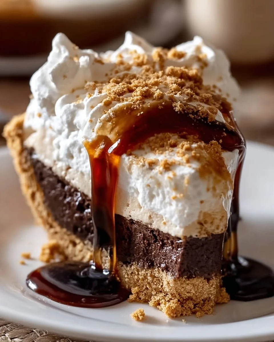 Delicious Root Beer Float Pie with whipped cream and root beer flavor