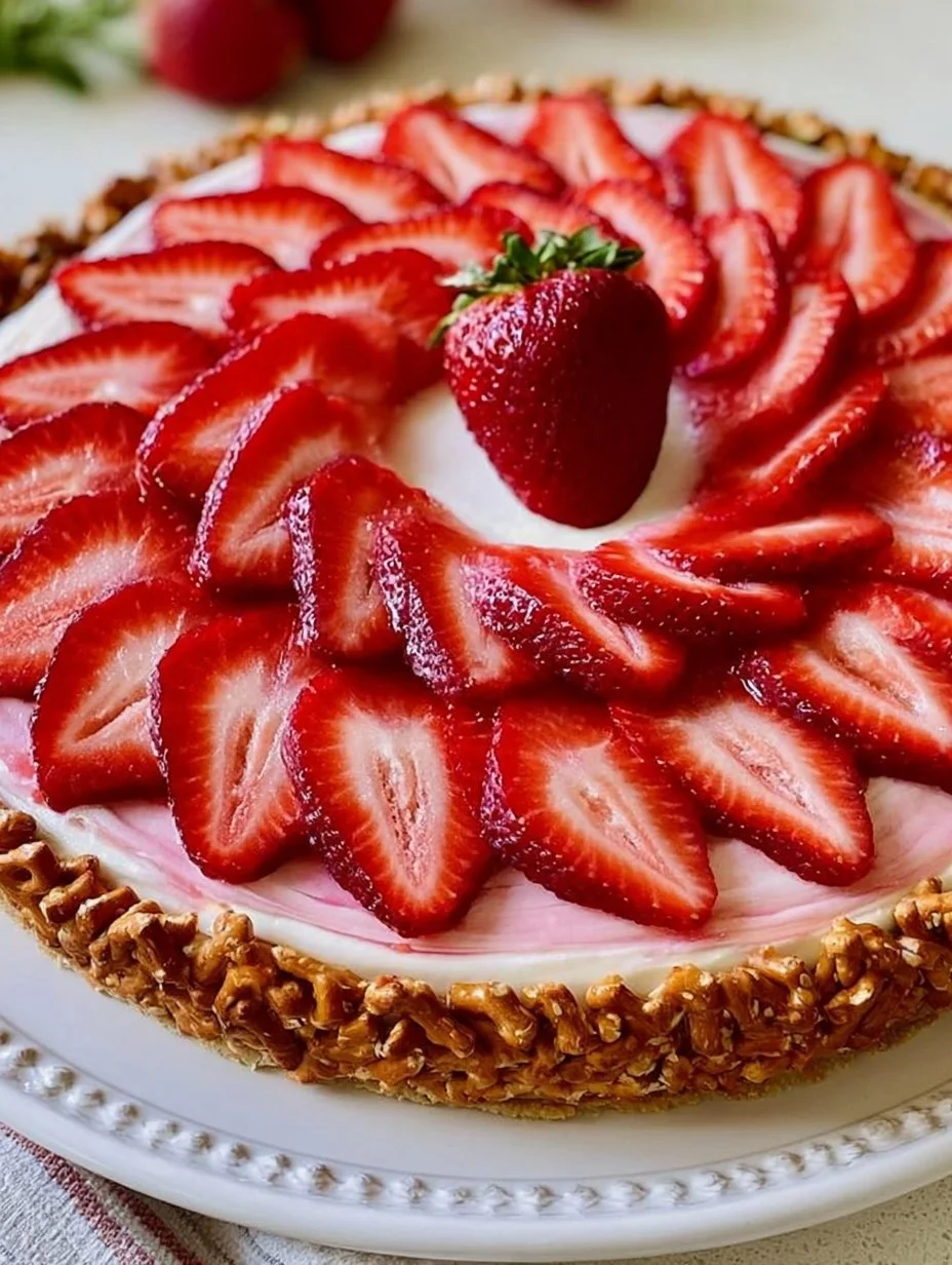 Delicious easy strawberry tart served on a plate with fresh strawberries