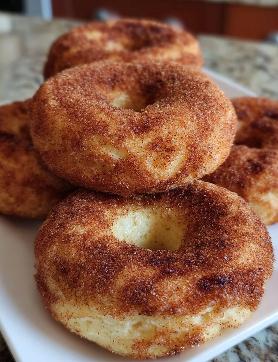 Freshly baked Snickerdoodle Bagels with a cinnamon sugar topping.
