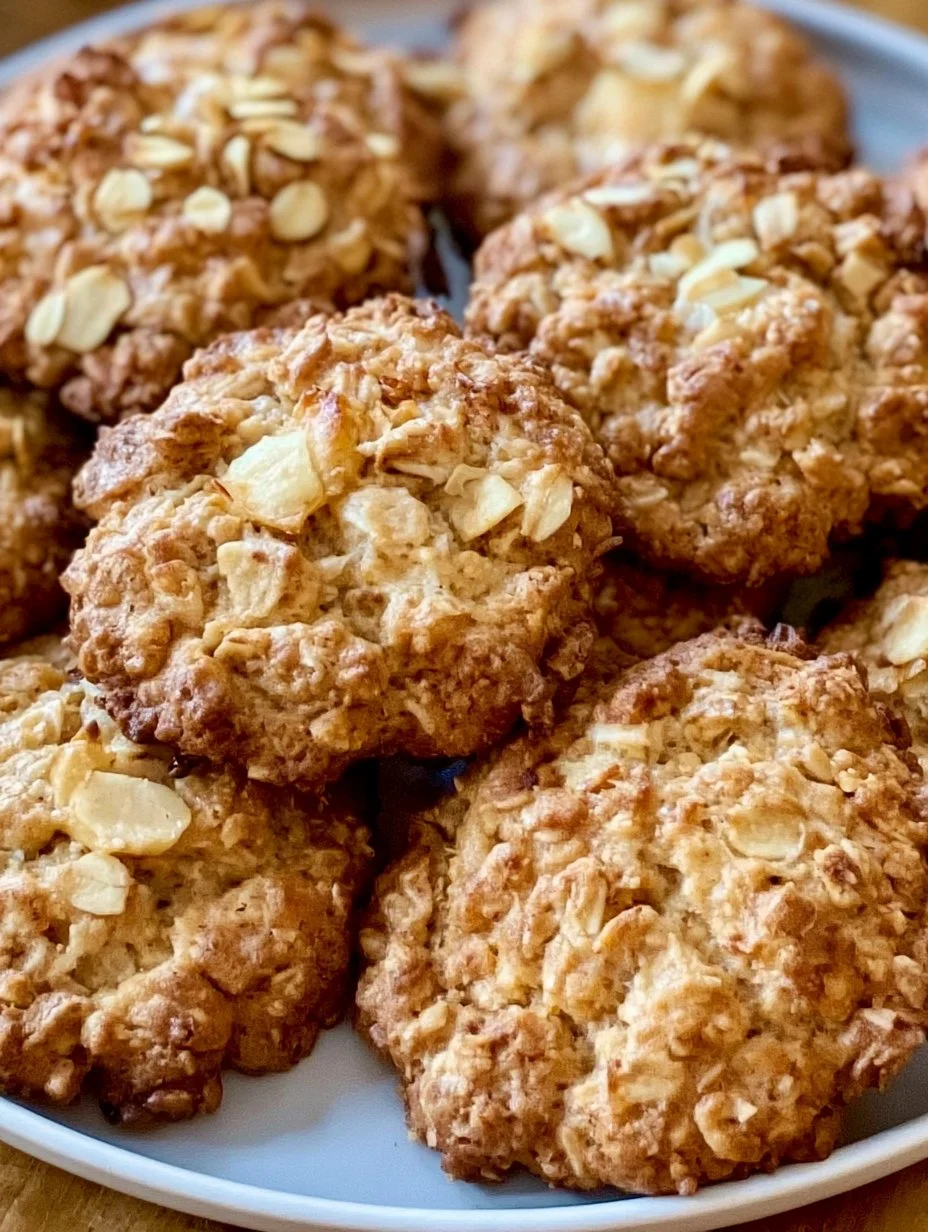 Apfel Haferflocken Kekse