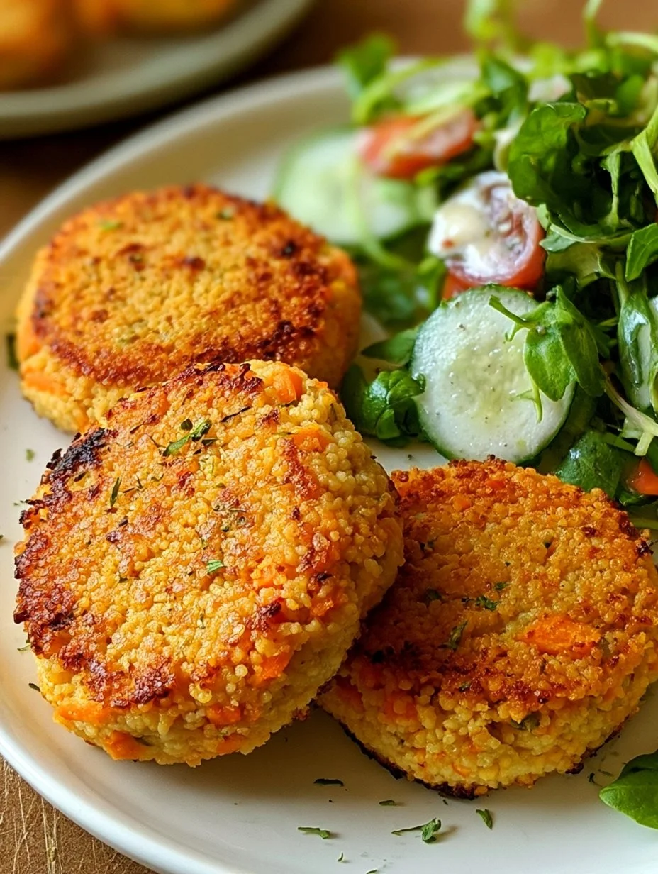 Couscouspuffer mit Salat