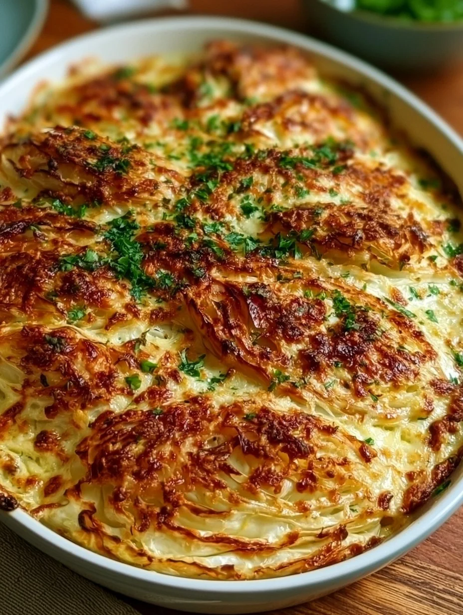 Cremiger Spitzkohl mit Café de Paris Kruste
