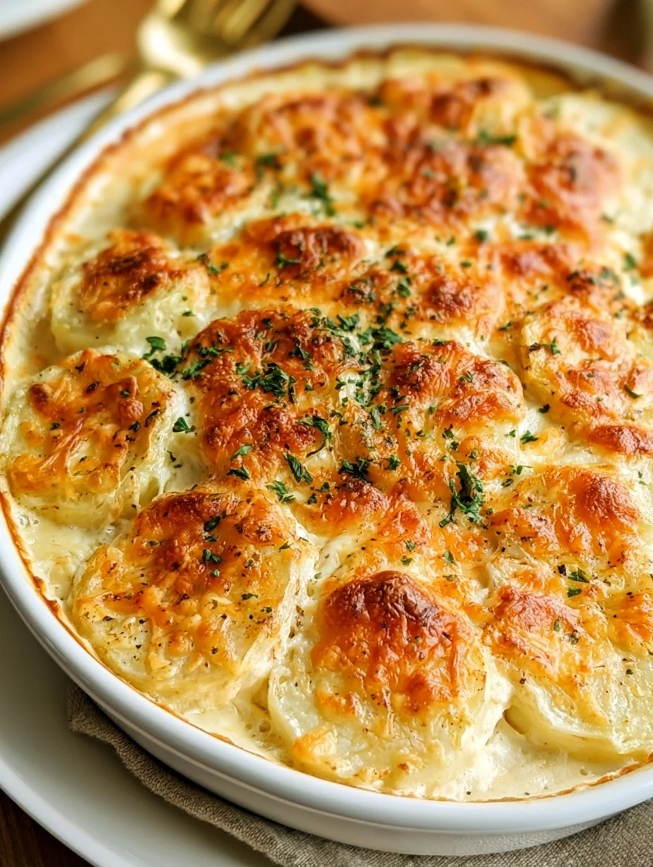 Cremiges Kohlrabi Gratin mit Käse