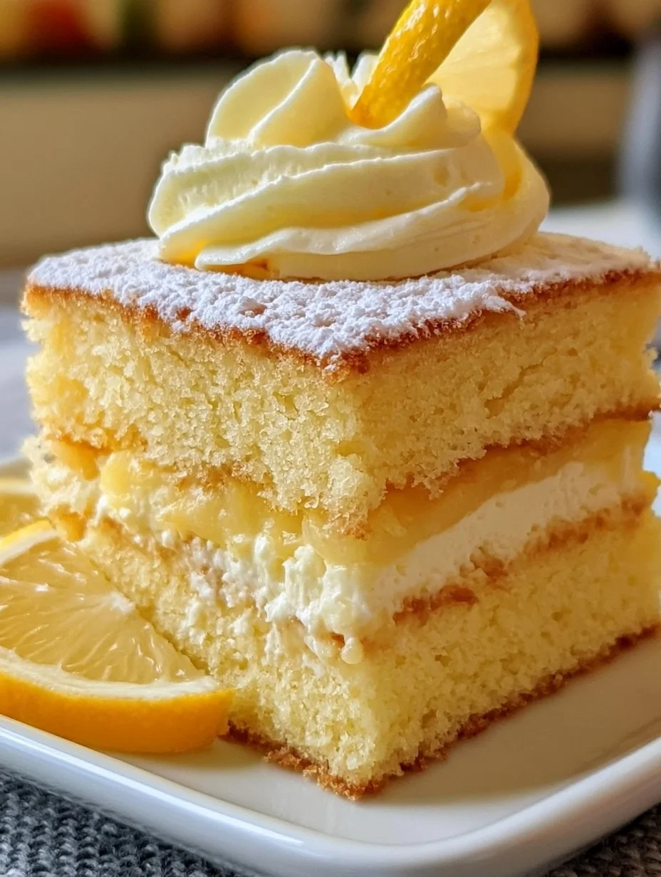 Italienischer Zitronencreme-Kuchen