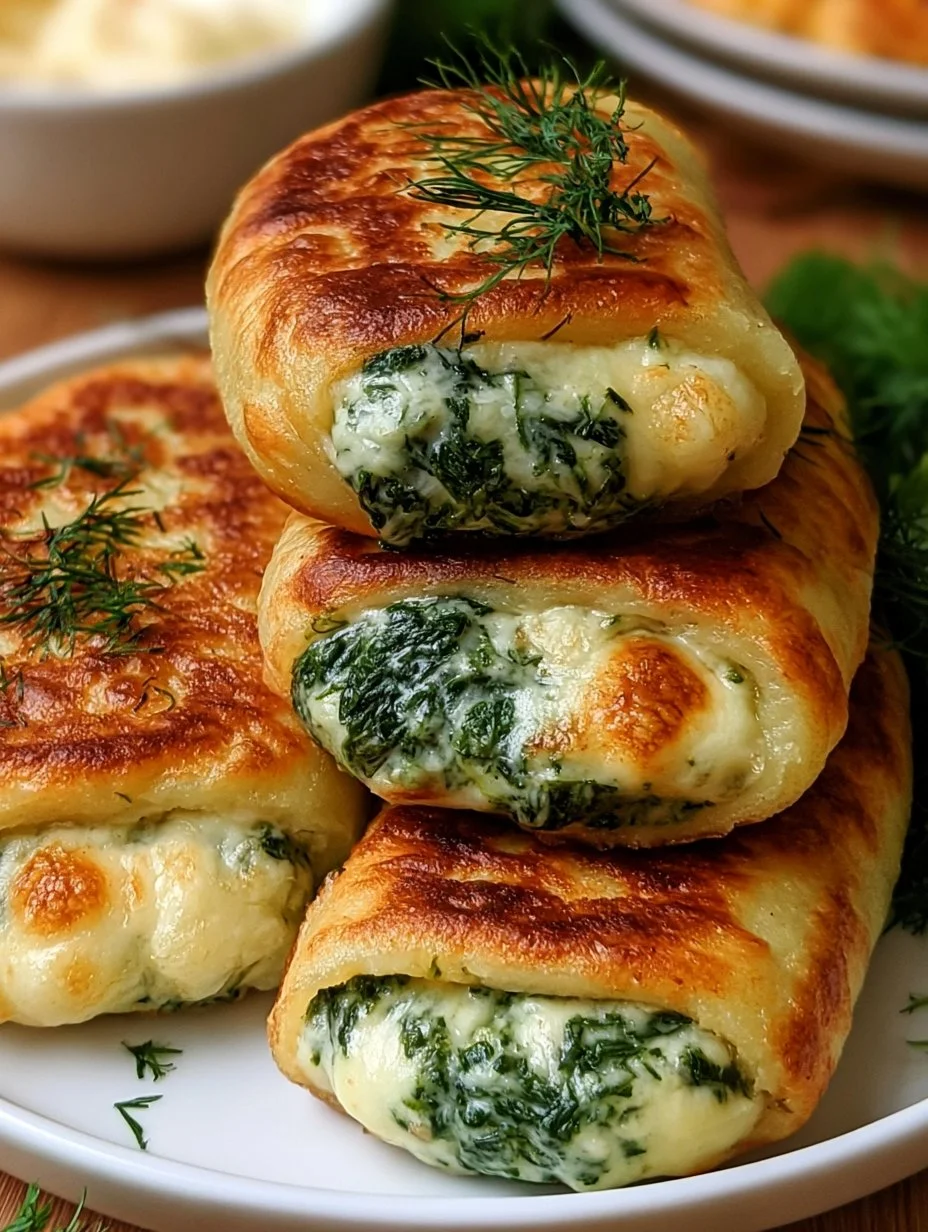 Kartoffeltaschen mit Spinat-Frischkäse