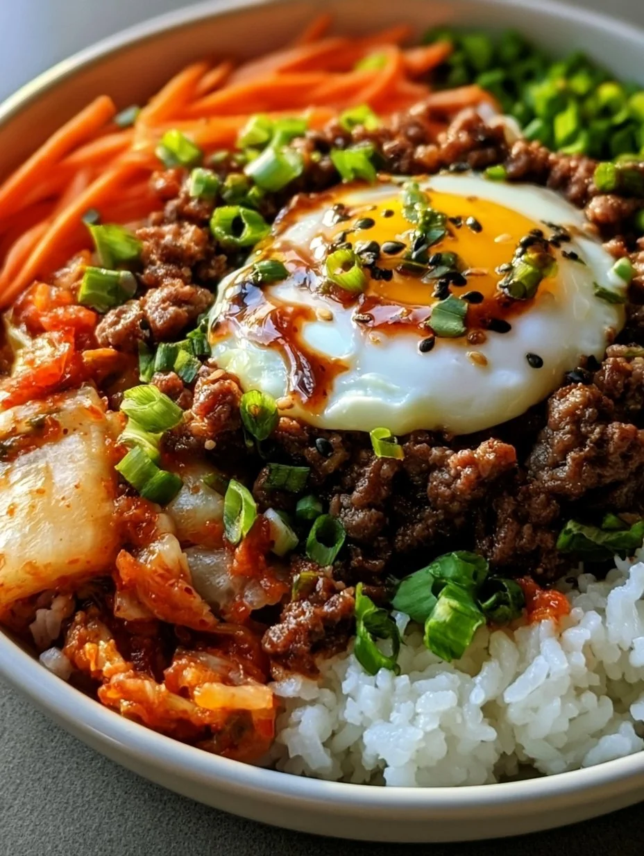 Koreanische Rinderhack Bowl