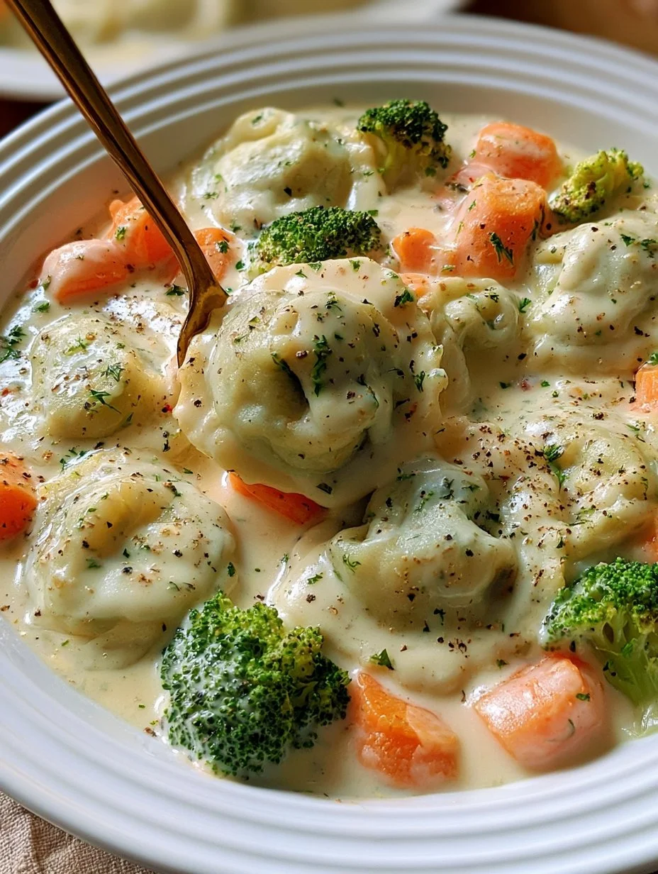 Maultaschen in Käse-Sahne-Soße