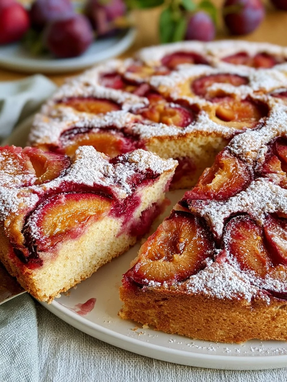 Pflaumenkuchen mit Rührteig