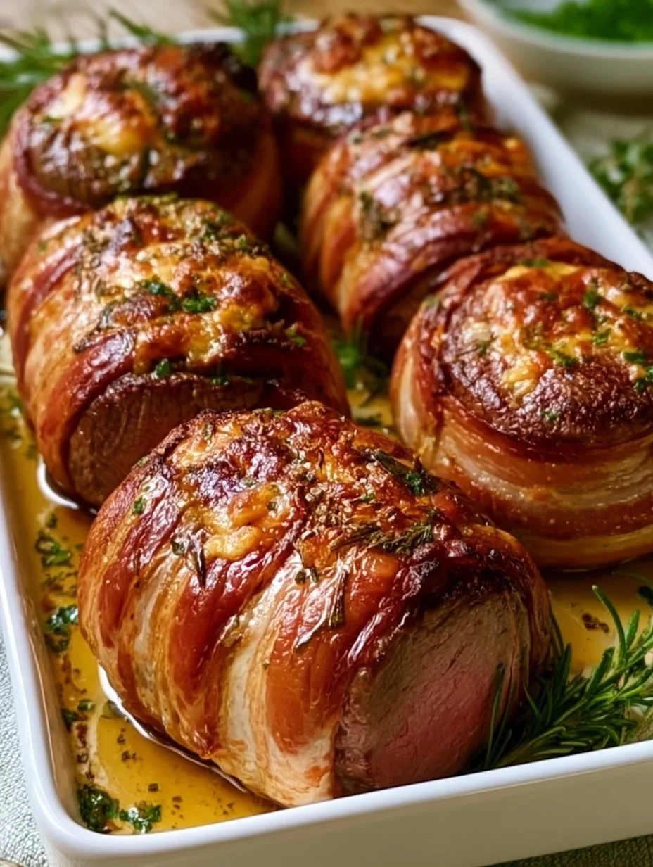 Rinderfilet mit Rinderspeck