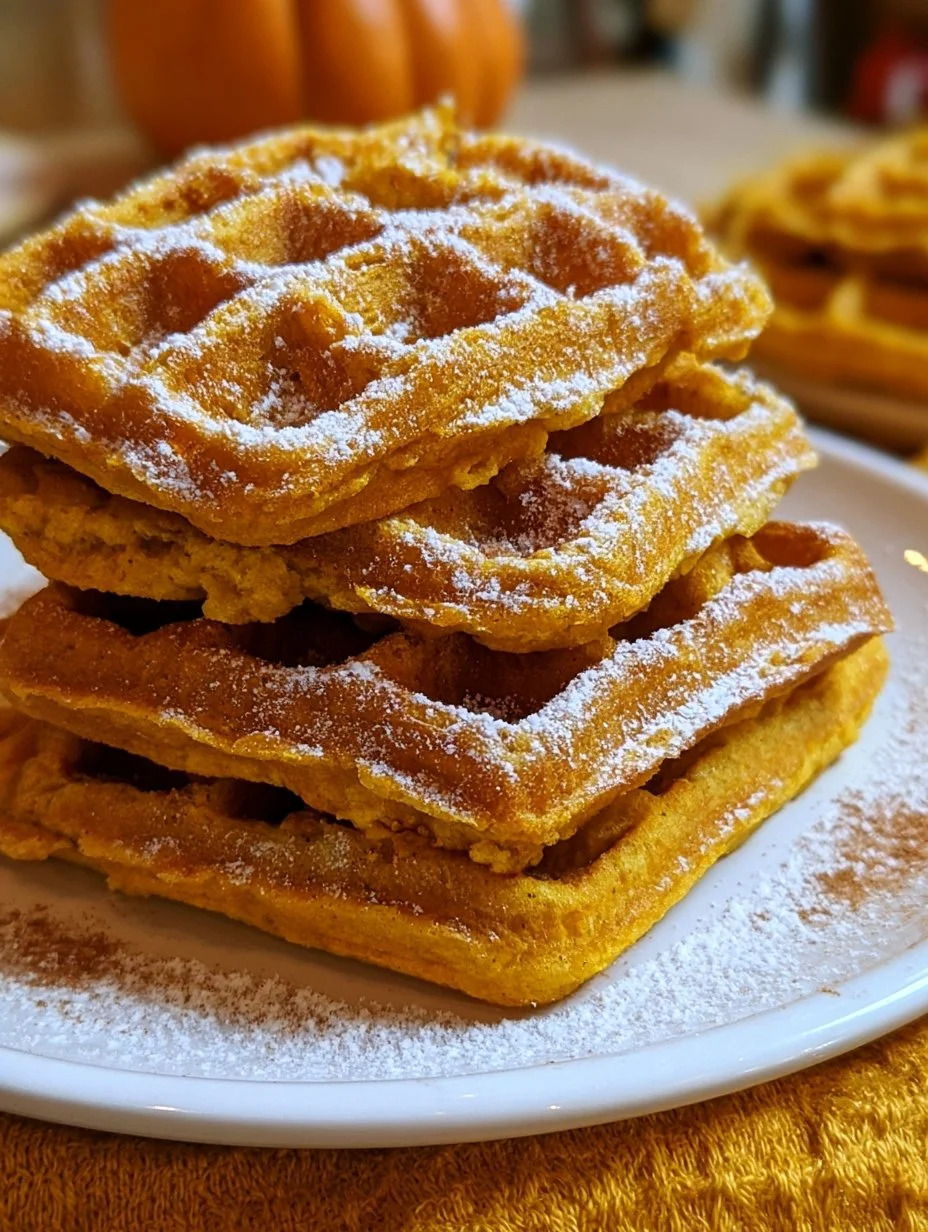 Süße Kürbiswaffeln