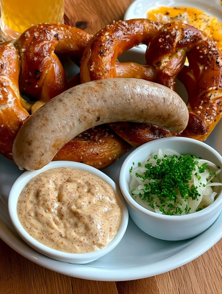 Traditionelles Weißwurstfrühstück