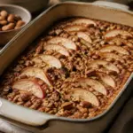 Apfel-Zimt-Porridge aus dem Ofen – fertiges Gericht