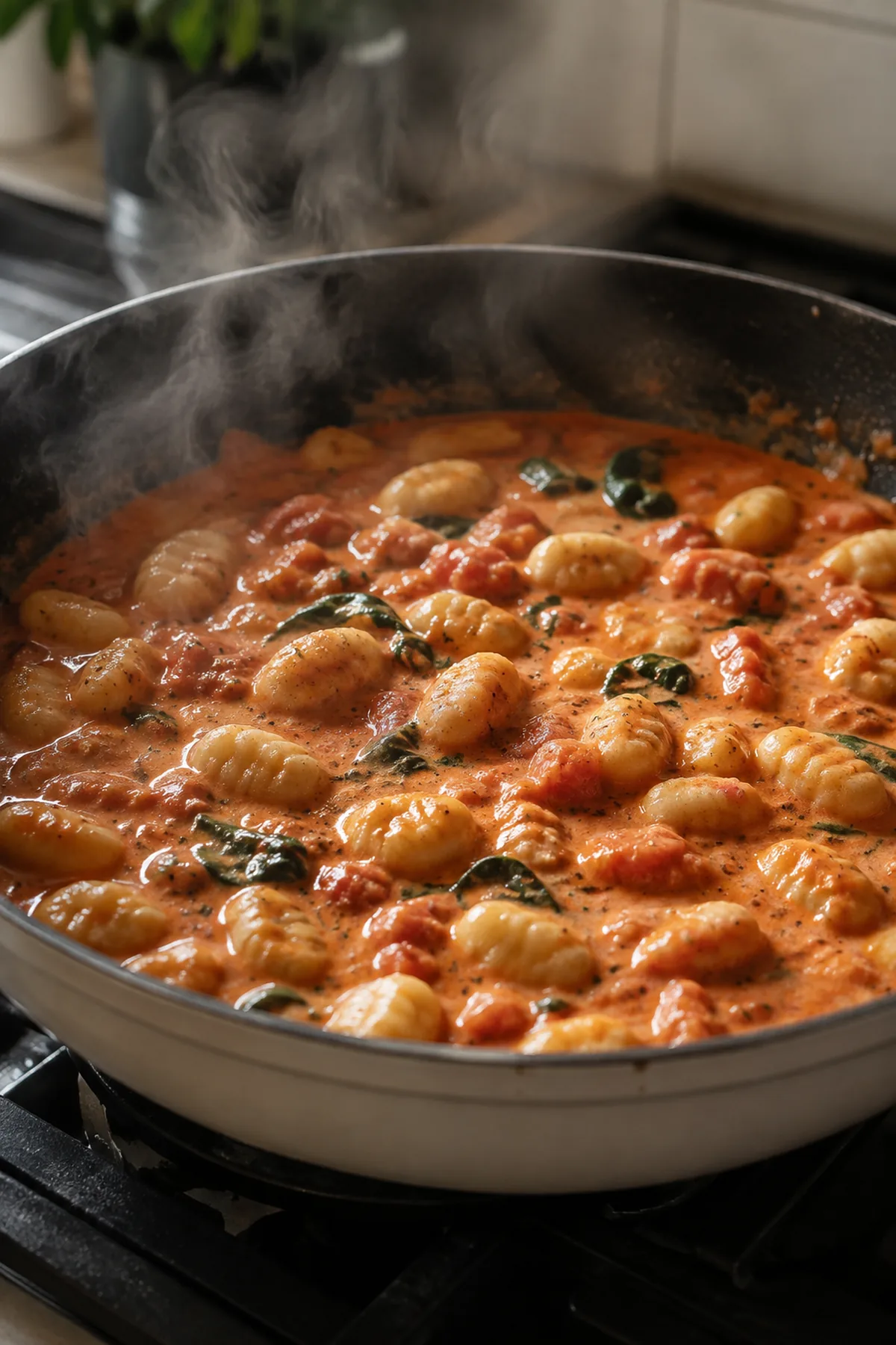 Vorbereitung für Cremige Tomaten-Gnocchi aus einer Pfanne