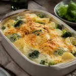Kartoffel-Brokkoli-Auflauf mit Käse – fertiges Gericht
