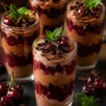 Schoko-Kirsch-Mousse im Glas – fertiges Gericht